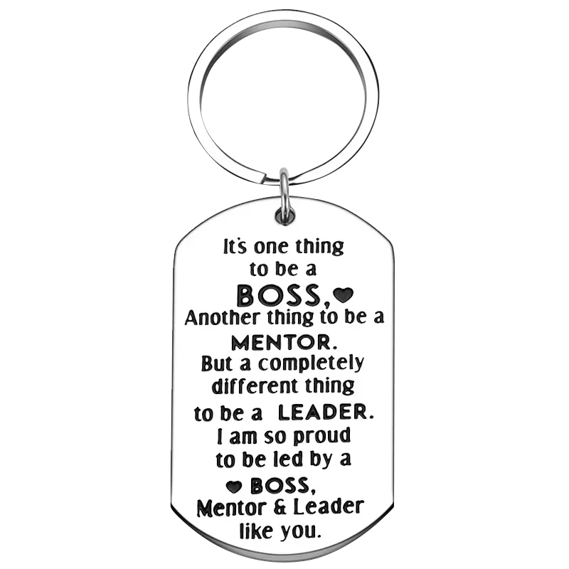 Boss Day Gifts Keychain Boss Lady Gifts Key Rings Female Male Boss/ Mentor/ Leader/ Supervisor/ Coworker Appreciation Gifts