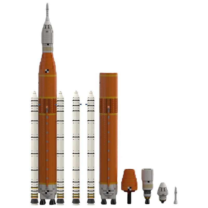 

BuildMOC Space Series 1 (1:110 Saturn V scale) Artemis SLS Rocket Building Blocks Bricks Launch System Toys For Children Gifts