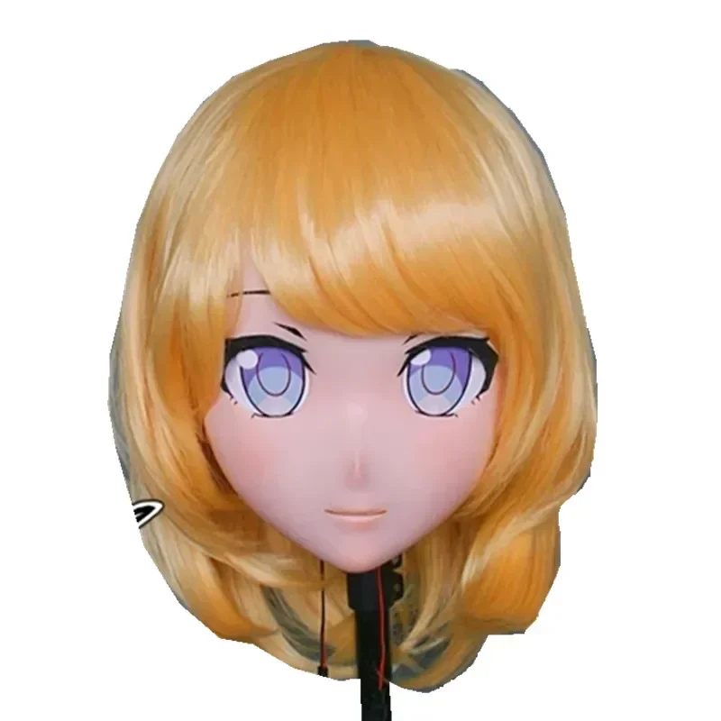 

Смола Крест Одевание Красивая Девушка Полная Голова BID Кукла Маска Японского Аниме Кигуруми Маска Косплей с Париком