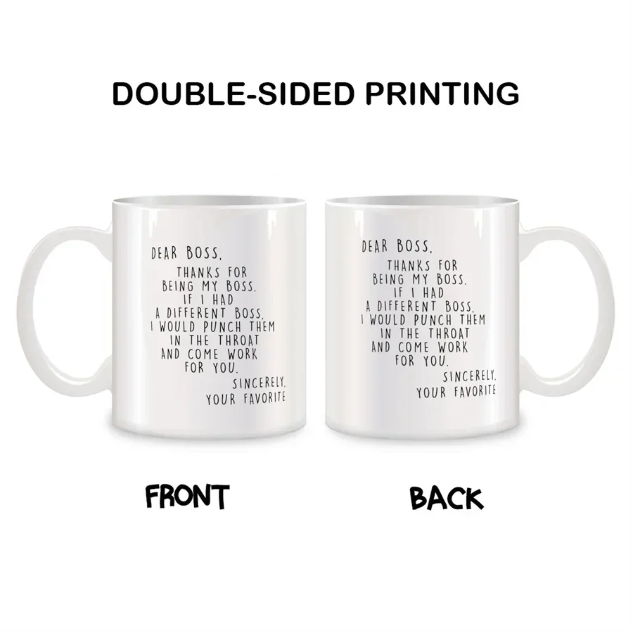 Worlds Best Boss Mugs For Men Women Boss Lady Birthday Gifts Novelty Coffee Ceramic Tea Cups White 11 oz mug
