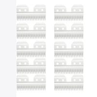 18 Teeth Ceramic and Steel Clipper Blades for Oster Fast Feed,for A5 Dog Grooming Clipper,for Wahl KM2 KM5 KM10,for Andis