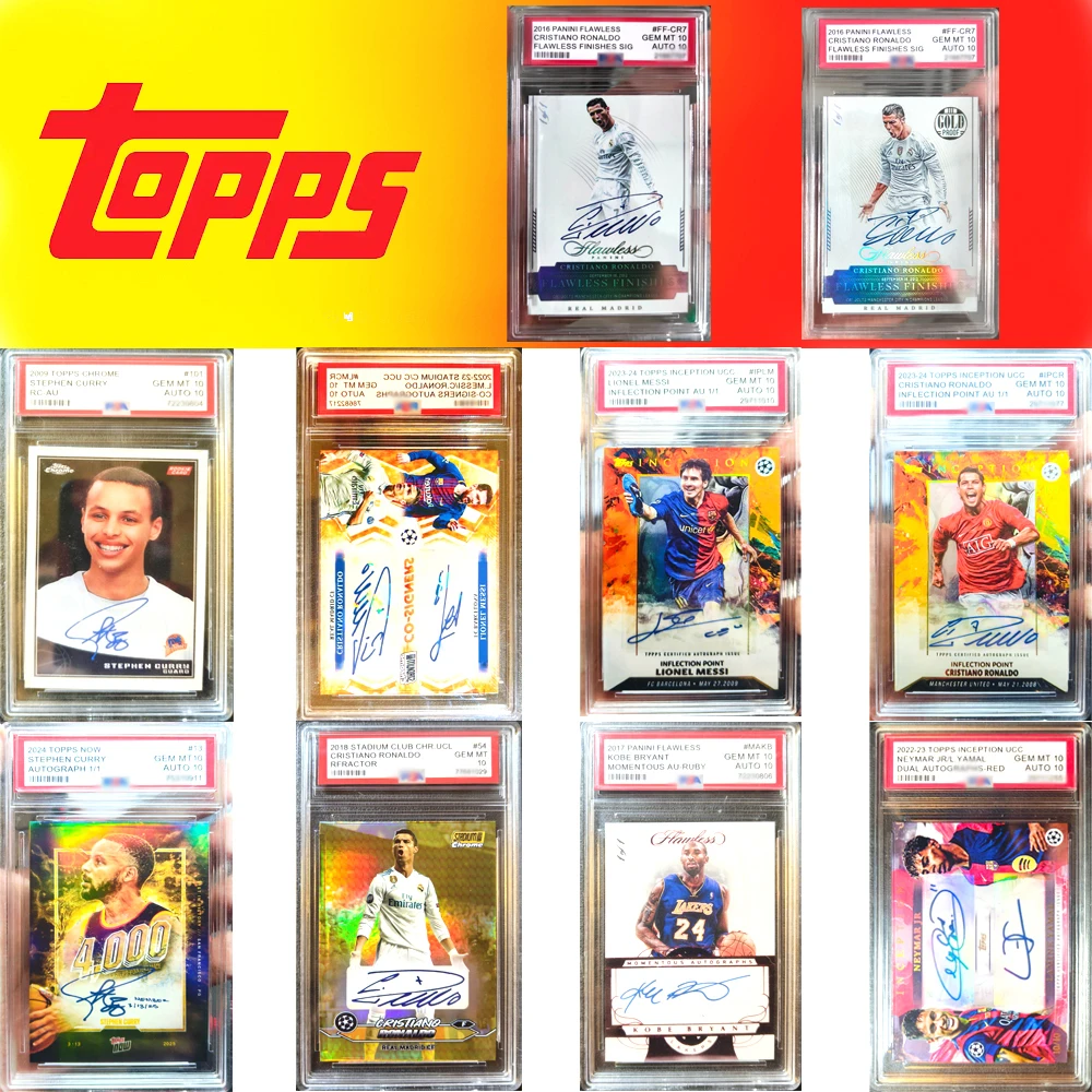 

Коллекционные карточки TOPPS Star: DIY набор для создания крутых игровых карточек, ламинированные карточки с Ламином Ямалом и Коби Брайантом, подарок на Рождество или день рождения.