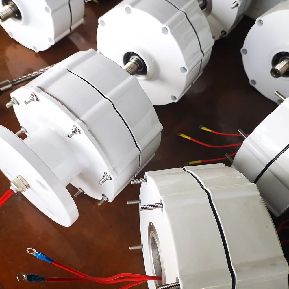 Imagem -05 - Gerador Gearless de Ímã Permanente Entrega Rápida Baixa Velocidade 2000w 300rpm 24v 48v Polônia Armazém