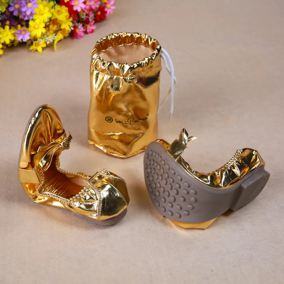 ขายร้อนคุณภาพสูงสาวเต้นรําเนื้อ Tendon Soft Soled Belly รองเท้าขายส่ง