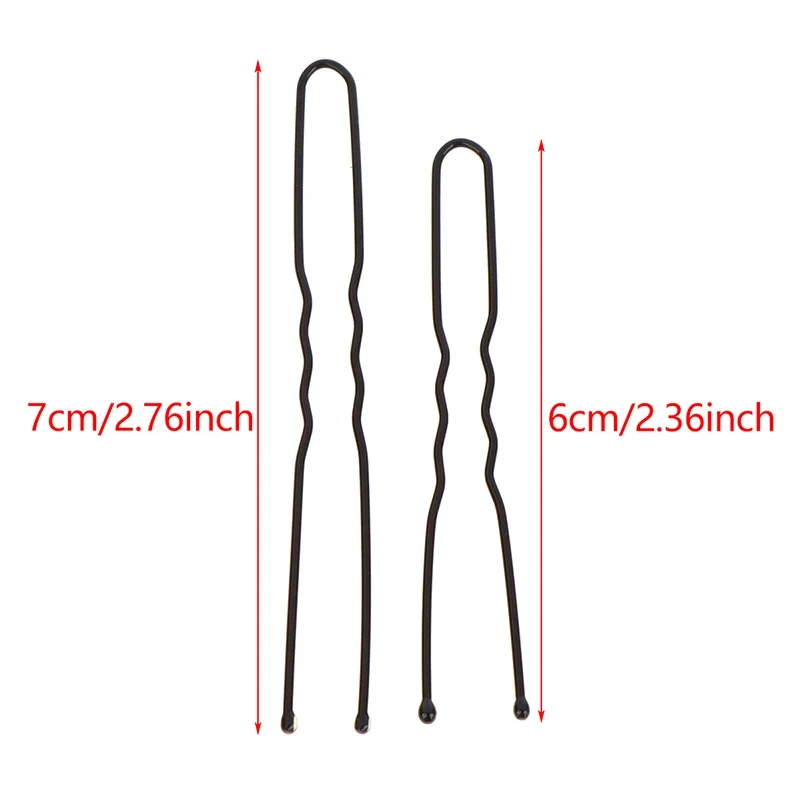 50 قطعة/الحقيبة 6 سنتيمتر/7 سنتيمتر U على شكل سبيكة دبابيس الشعر لوح مقاطع الشعر بسيطة المعادن بنس للشعر المشابك أدوات تصفيفة الشعر الزفاف دبابيس الشعر