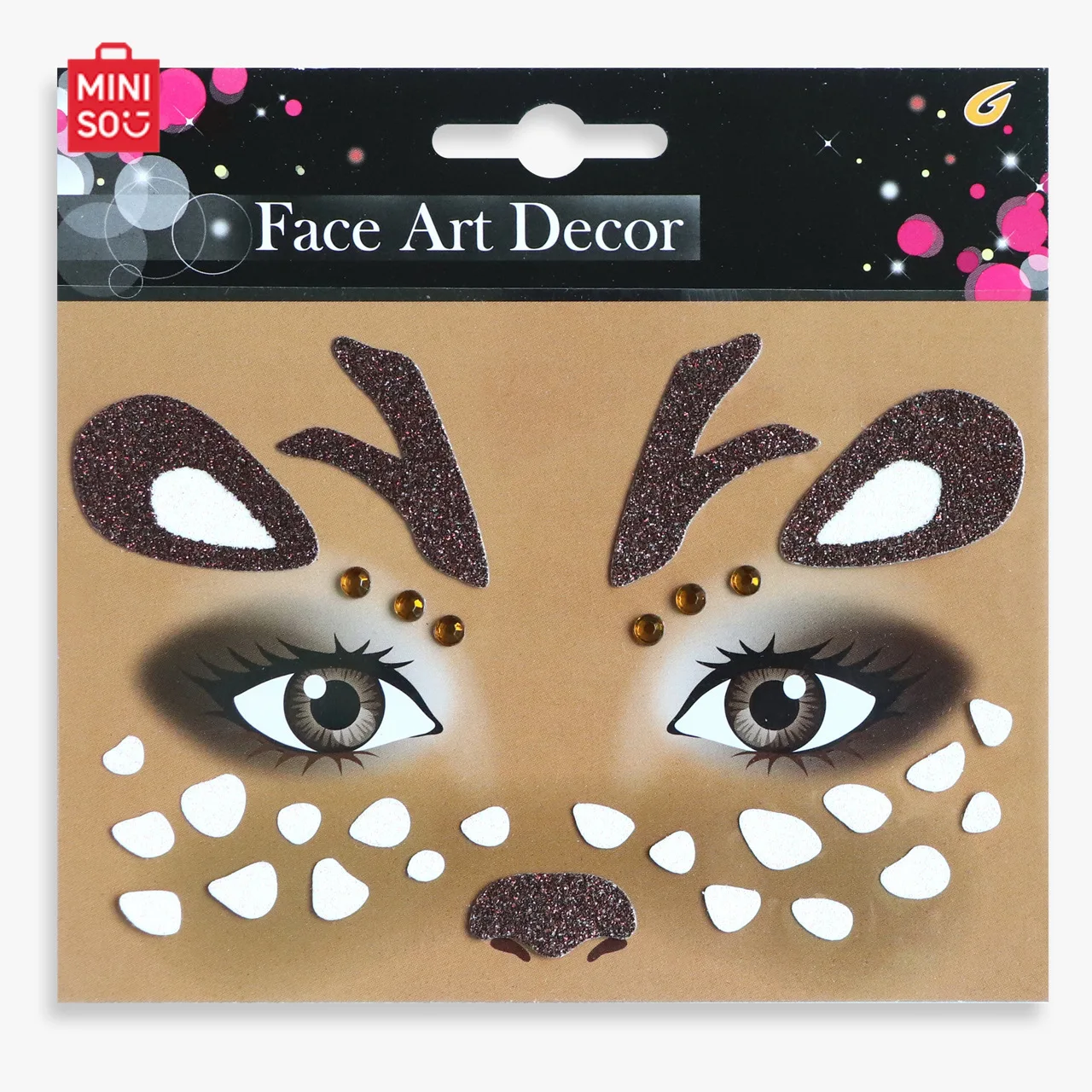 Новинка 2025, рождественская кофейная юбка с оленем, повязка на голову с большими рогами, креативная наклейка на лицо, праздничная одежда для взрослых с лосем