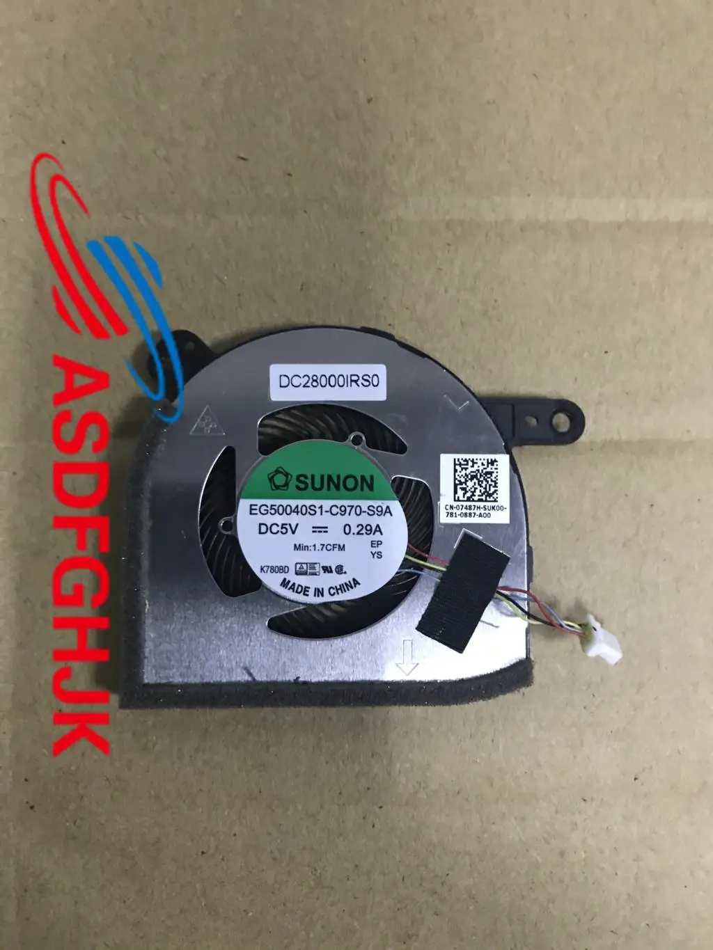 

Original CPU Cooling Fan for Dell Latitude 5285 5290 DC28000IRS0 07487H 7487H CN-07487H Tested Fast Shipping