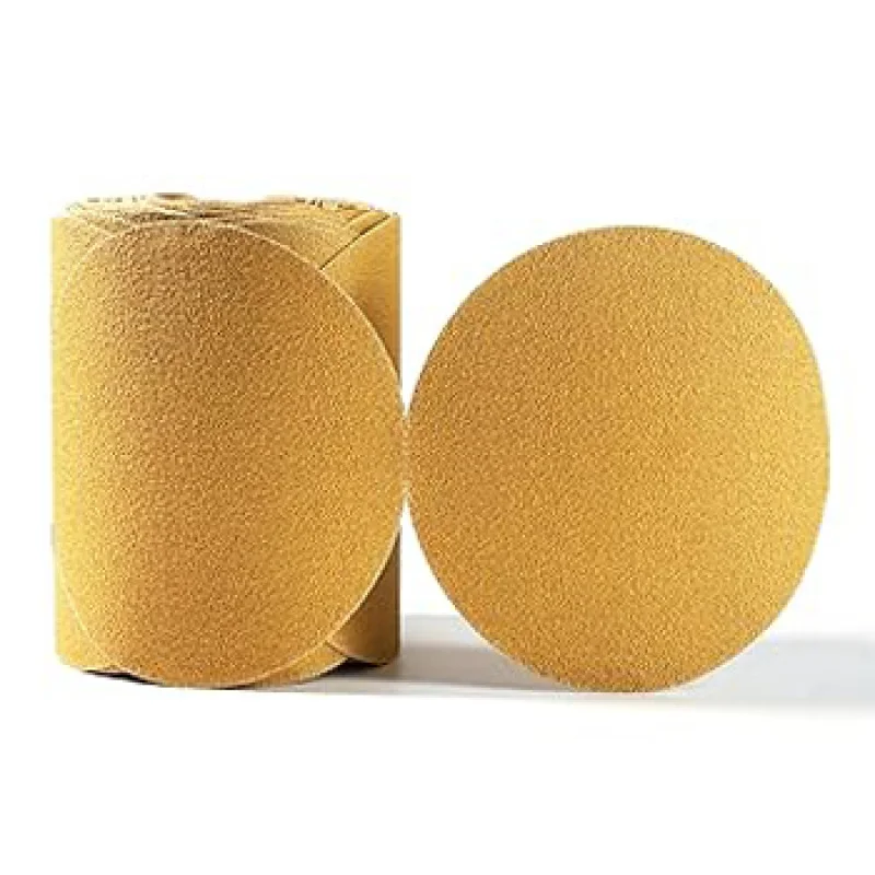 100 قطعة-مجموعة 12 مجموعة-كرتون 6 بوصة 6 بوصة أقراص الصنفرة لفة ورق الصنفرة PSA ظهر لاصق 60 حصى ذاتية اللصق