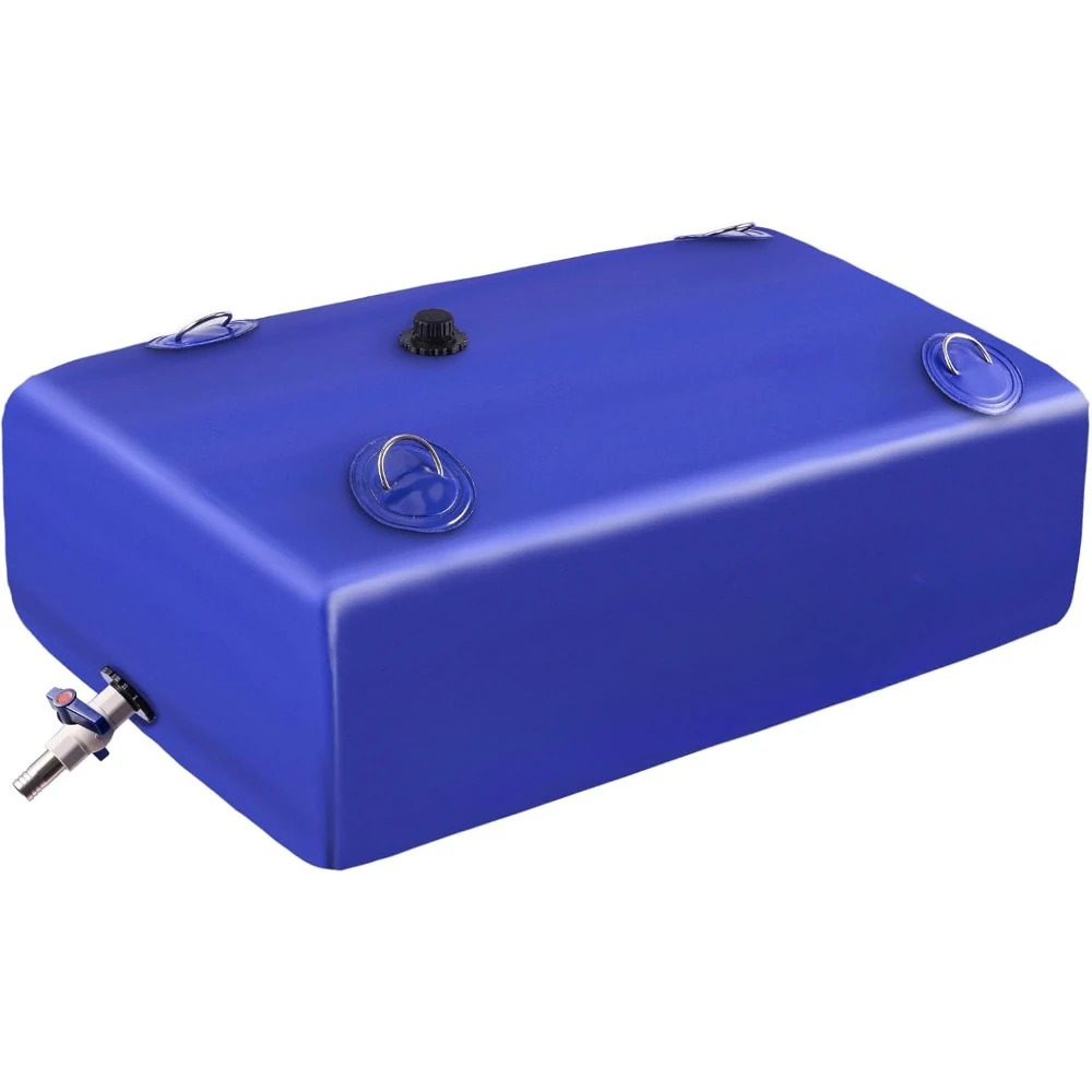 

Water Tank, Water Storage Bladder, 30 Gallon Portable Large Storage, Water Storage Containers PVC Spigot Overflow Kit