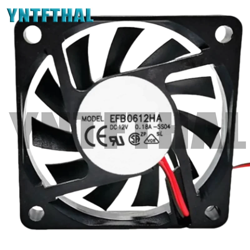 جديد EFB0612HA 6010 12V 0.18A 2-Wire 3-Wre مروحة تبريد #1