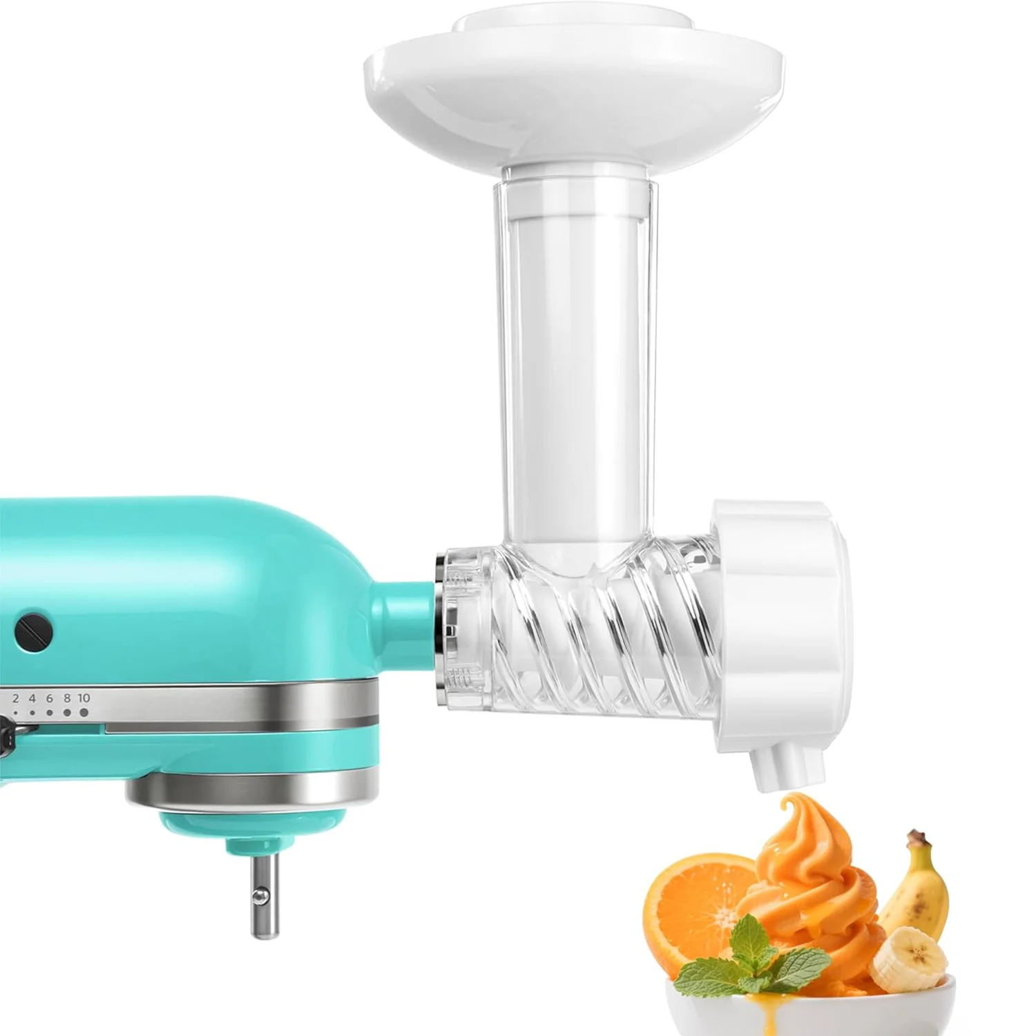 Accesorio para batidora KitchenAid: Máquina para helados, sorbetes y yogur helado sin lactosa, para postres saludables de frutas y helados suaves