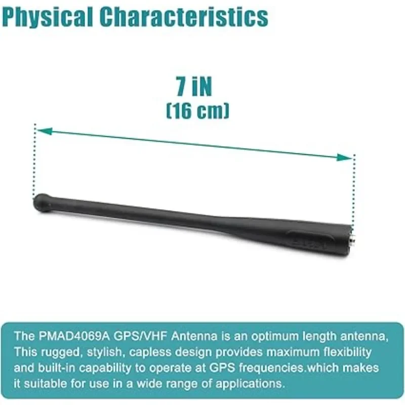 9/14cm UHF/VHF Stubby Antenna 400-470mhz for Motorola APX2000 APX4000 APX5000 APX6000  APX7000 DGP8550 Walkie Talkie Accessory