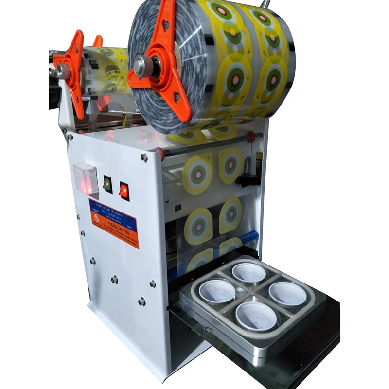 

220v 50hz Manual Aluminum Foil Bowl Sealer Semi-Automatic Electric Desktop Delivery Box Sealing Machine Milk Packing Machine