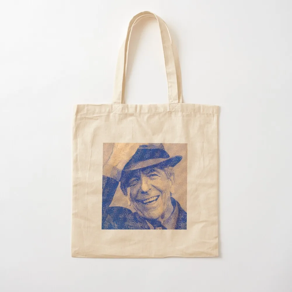 

Leonard Cohen Var3-04 High Quality original digital drawing by Aryan Shahabian Tote Bag tote bag screen Canvas Tote Bag