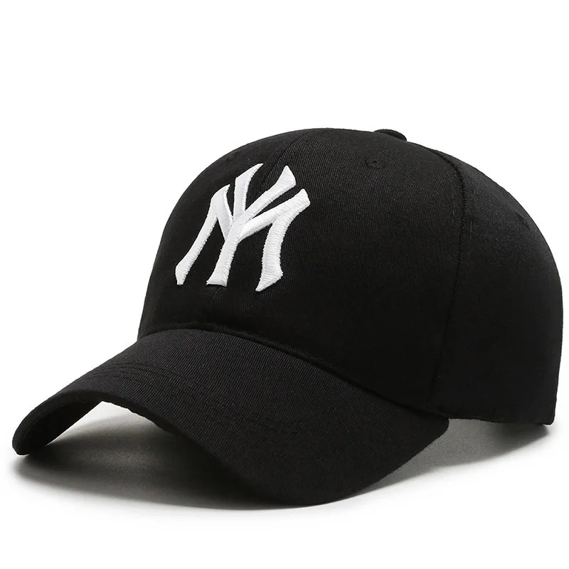 Embroidered Letters Baseball Cap Sun Caps for Men Women Unisex-Teens Snapback Flat Bill Hip Hop Hat Four Seasons Wear New York