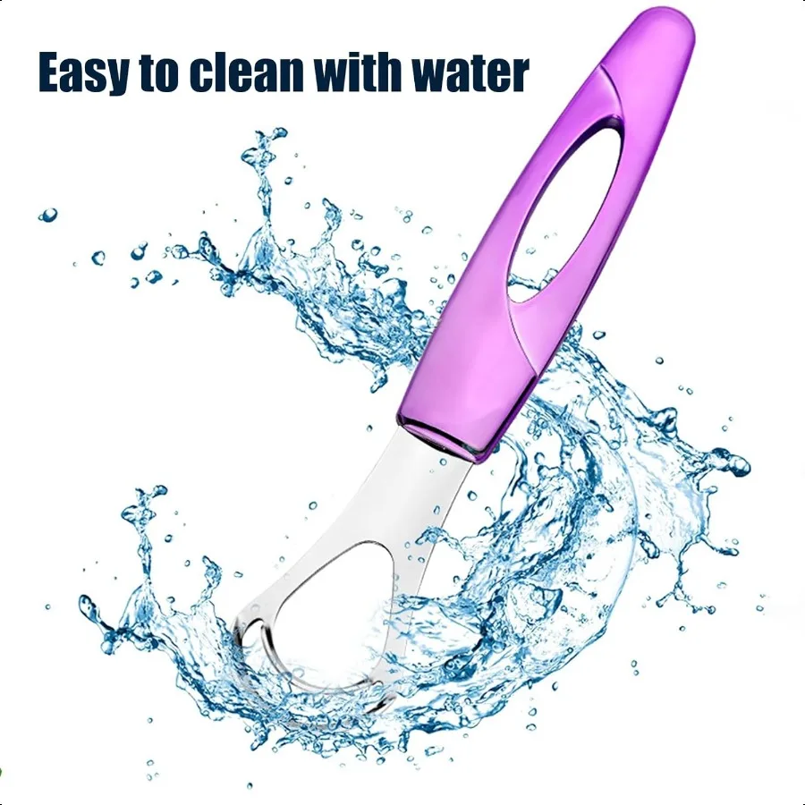 منظف اللسان مكشطة اللسان منظف اللسان مكشطة اللسان منظف مكشطة اللسان يساعد على مكافحة رائحة الفم الكريهة كاشطات اللسان Purp #6