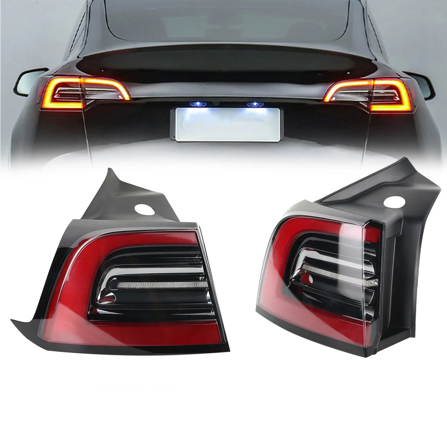 

1502086-00-D 1502087-00-D E-marked Car Rear Outer Taillight Taillamp Tail Lamp Light for T esla Model 3 Y 2020 2021 2022 2023