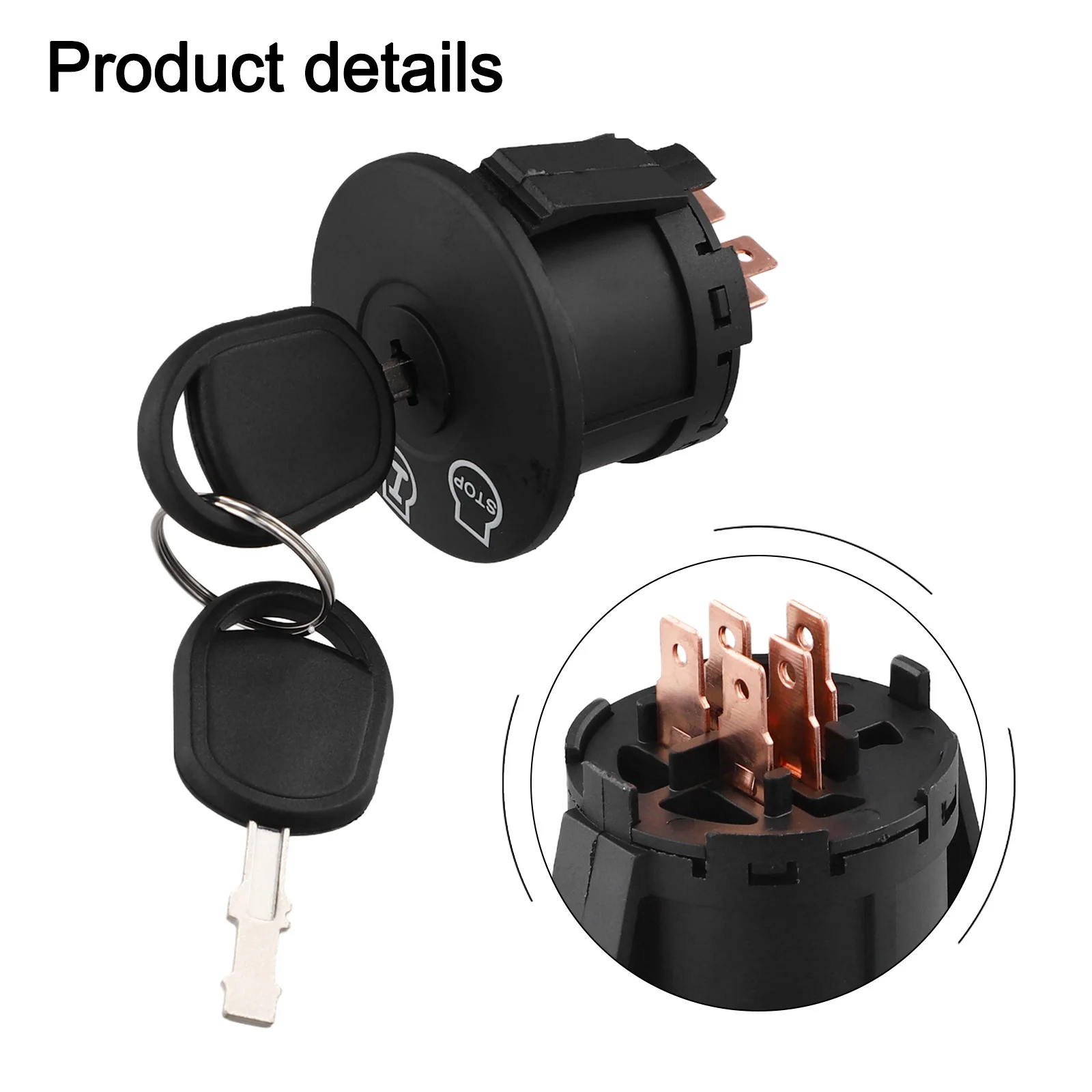 Gardening Equipment Upgrade Ignition Switch With Key 3 Position Control As Shown In The Figure OEM Number Compatibility