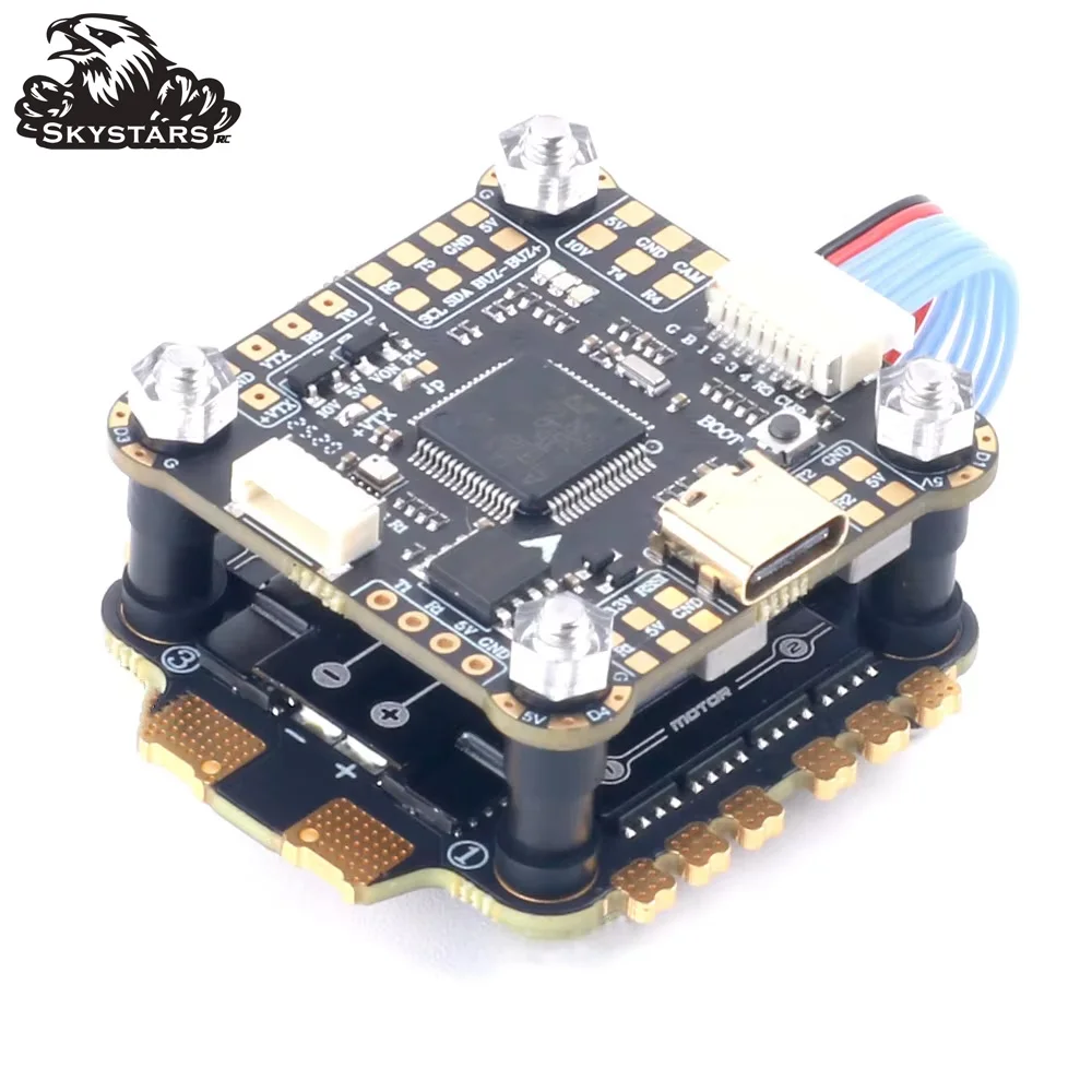 Skystars F7 F722HD PRO5 Flight Controller OSD ICM42688 45A/60A 128K AM-32 3-6S  ESC Fly Stack 30.5mm FPV Racing Drone Quadcopt