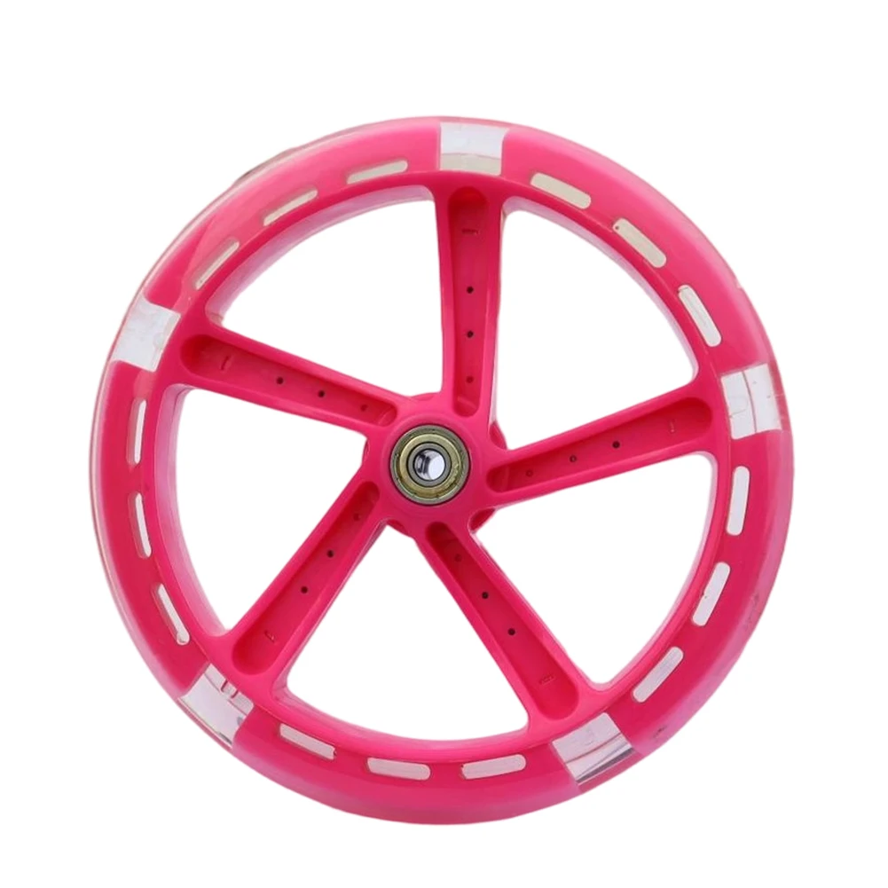 Illuminated 200x40mm For Scooter Wheel with Auto-LED Core No Battery Required ABEC 7 608 Bearings Smooth Rolling