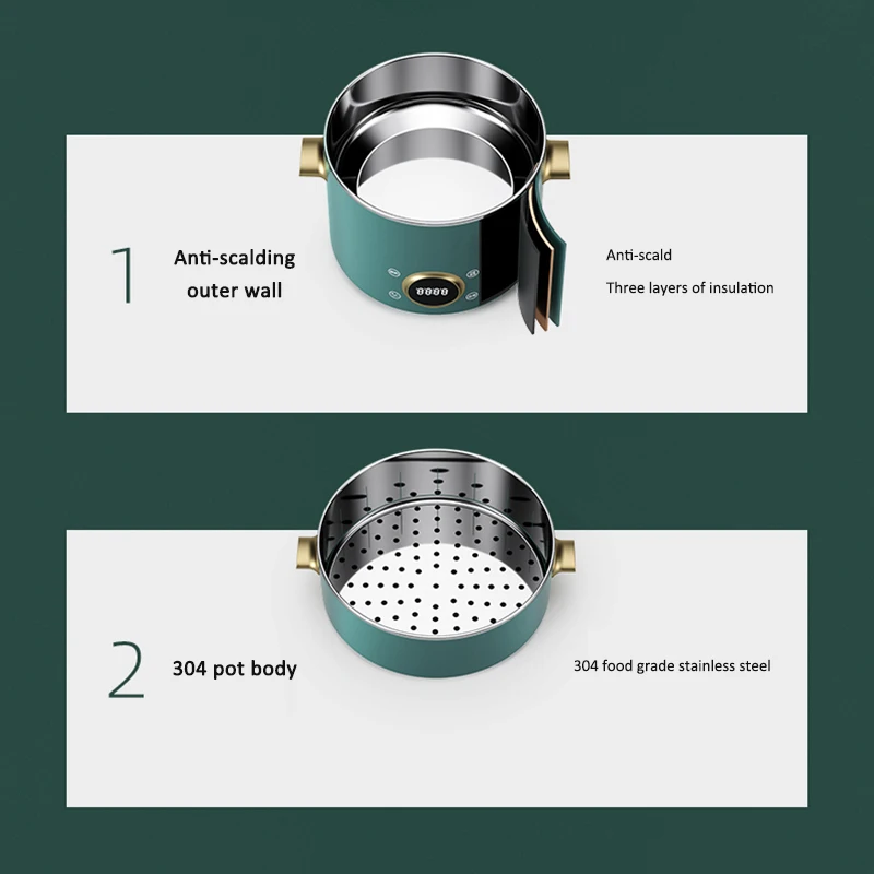 Inteligentny elektryczny parowiec domowy wielofunkcyjny automatyczny parowiec o dużej pojemności ze stali nierdzewnej