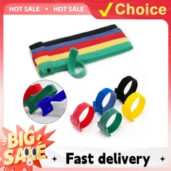 50/100PCS Detachable Cable Ties Colored Plastics Reusable Cable Ties Nylon Loop Wrap Zip Ttype Cable Tie Wire Bandage Tie