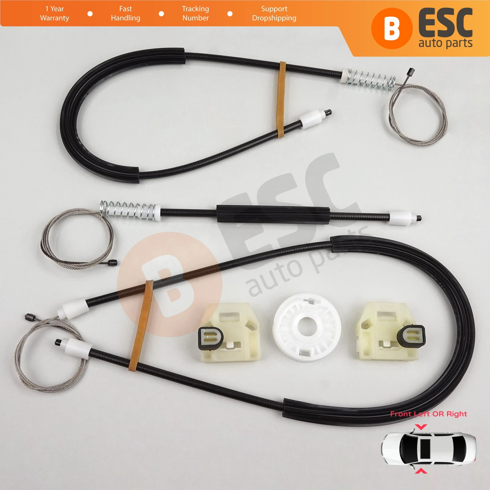 

EWR428 Electric Window Regulator Repair Set Front Right or Left for VW New Beetle C1 1C1 1997-2011 3-Door HB 1C0837655 1C0837656
