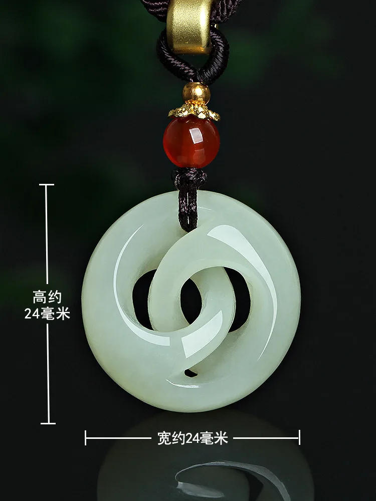 Natural Hetian Pendant, White Jade, A Piece That Can Change Your Fortune