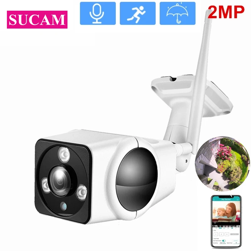 

V380 Pro 3MP 360 Degrees Bullet Wifi IP Camera Outdoor FishEye Smart 3D VR Camera 2MP Waterproof Security WiFi Cam