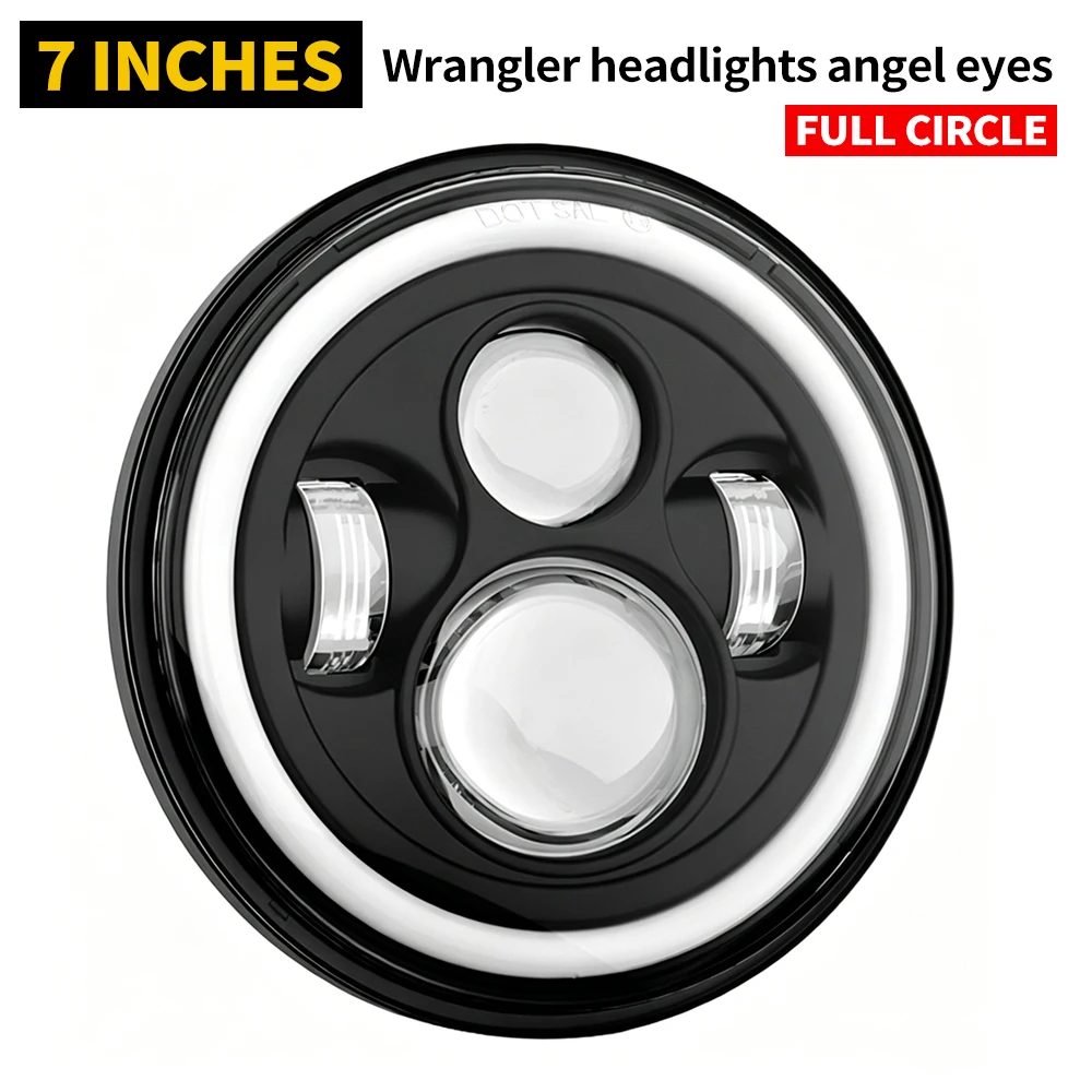 7-inch Car LED Headlight Motorcycle Large Moto for Wrangler off-road Front Headlight Modification Headlamp Parts IP67 Waterproof