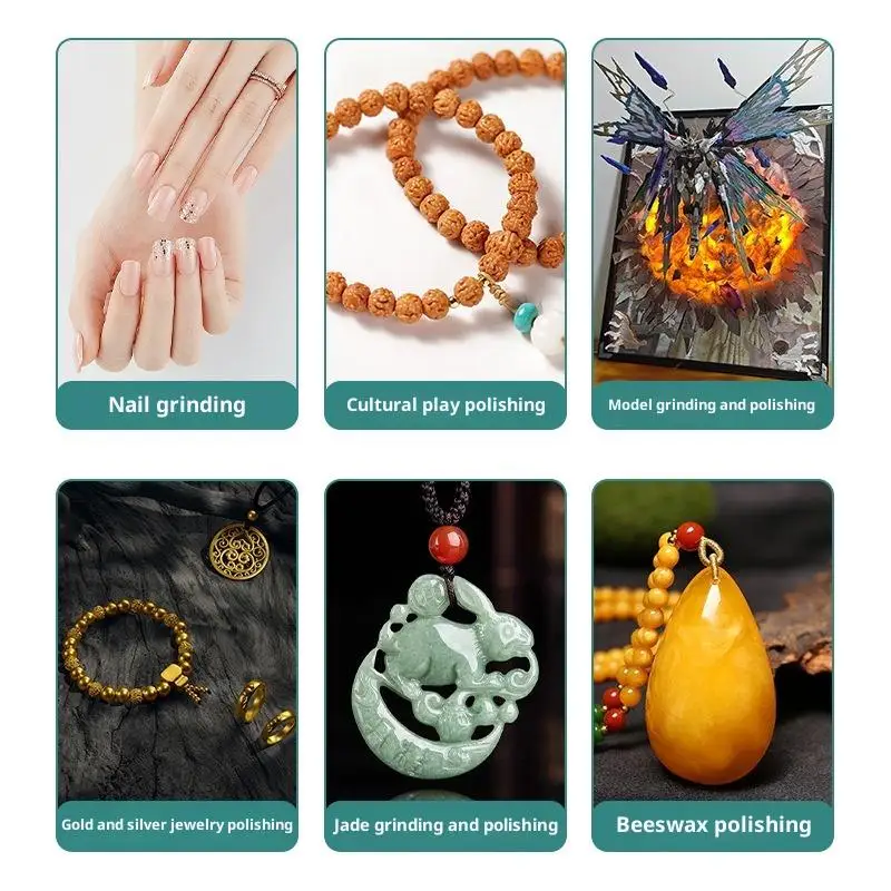 1/5/10 قطعة من مكعبات الصنفرة اليدوية القابلة لإعادة الاستخدام - إسفنجة صنفرة بحبيبات 600-3000 لتلميع الساعات والمجوهرات #2