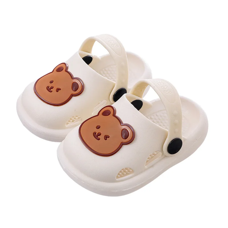 Children\'s Slippers Summer New Cute Bear Baby Girl Shoes Boys Soft Bottom Non-Slip Home Bathroom Inner Sandals