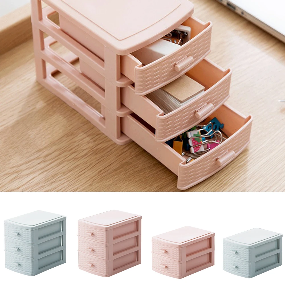 Desktop Mini Storage Box Small Drawer Multilayer Plastic Storage Cabinet Cosmetic Jewelry Box Stationery Box Storage Box1pc