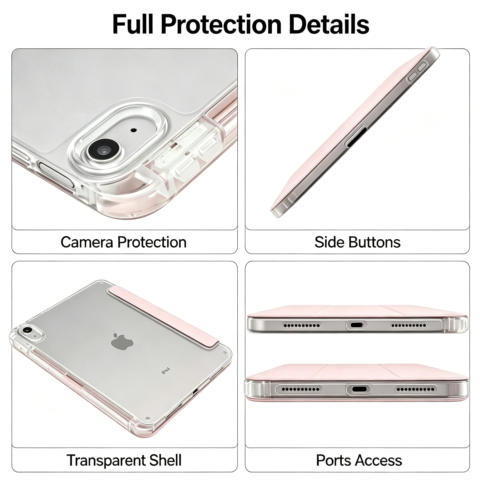 For 2025 iPad Air 11 Case iPad 10th Generation 11th A16 9th Mini6 7 13in iPad Pro11 4 5 10.9in 12.9 M2 M3 M4 M5 Holder Case
