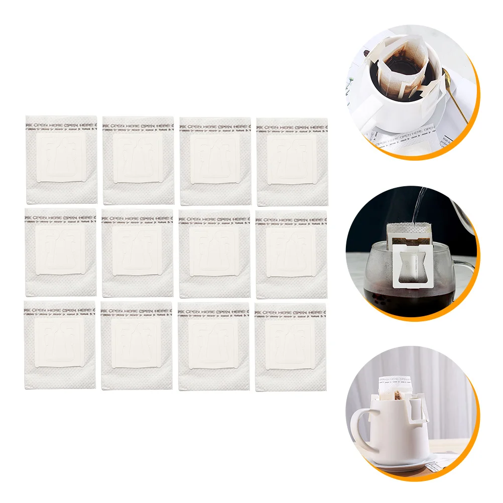 Coffee Filter Paper Single Serve Filters Loose Leaf Holder Hanging Ear Drip Bags Portable Mug