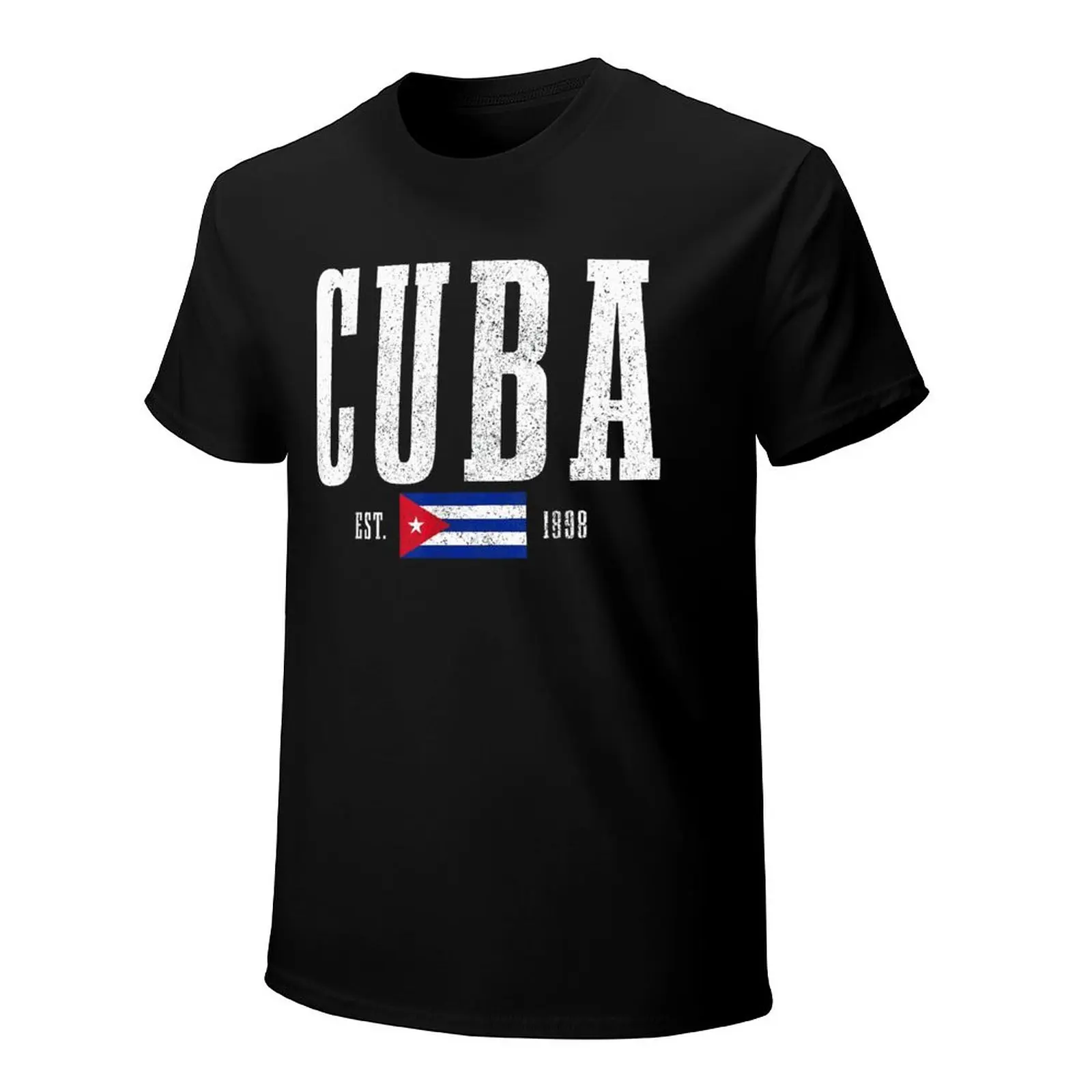 More Design Cuba Flag Cuban Men Tshirt Tees T-Shirt O-neck T Shirts Women Boys Clothing 100% Cotton