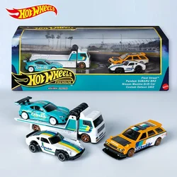 Original Hot Wheels Premium Car Culture Greddy Fleet Street Toys ragazzi 1/64 Diecast Pandem Subaru Nissan Maxima Drift Datsun Gift