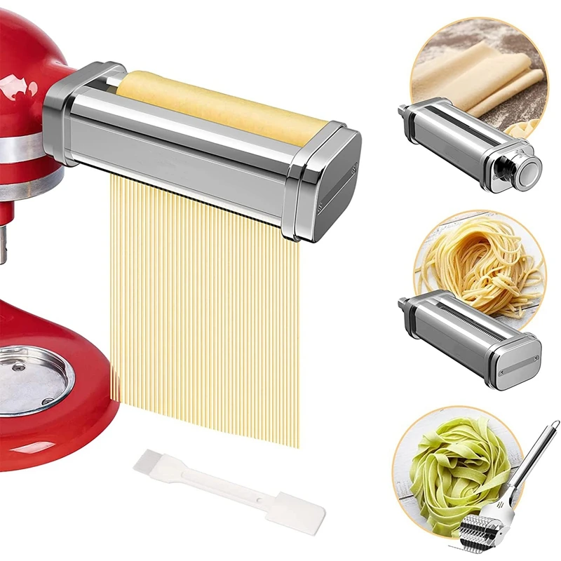 

Noodle Maker For Kitchenaid Accessories Grinder With Noodle Lattice Roller Spaghetti Cutter 8 Thickness Settings CNIM Hot