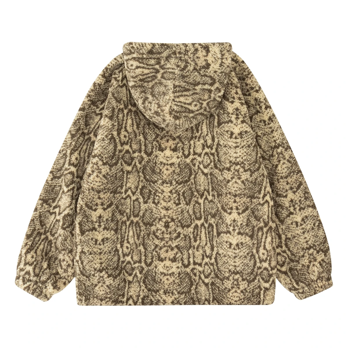 New Y2K Harajuku Tracksuit Men's Hip Hop Over-Sized Hoodies Two-Piece Set Retro Snake Print Sweatshirts Mens Streetwear Clothing