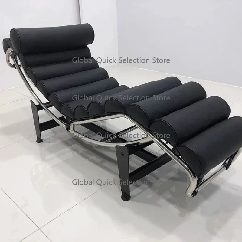 LC4 recliner leisure furniture designer stainless steel balcony leisure sofa Le Corbusier view 2