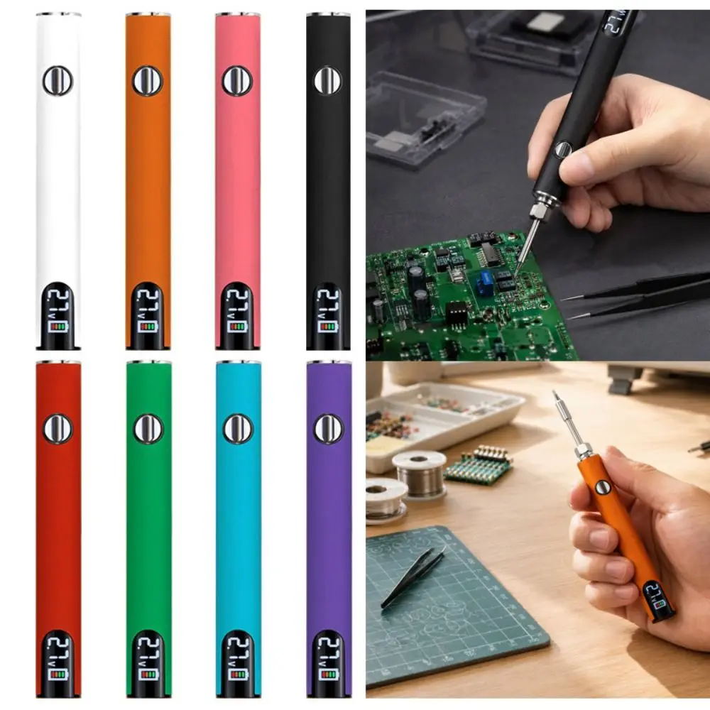 Wireless Electric Soldering Iron USB Fast Charging Adjustable Voltage Wireless Electric Iron Solder Digital Display