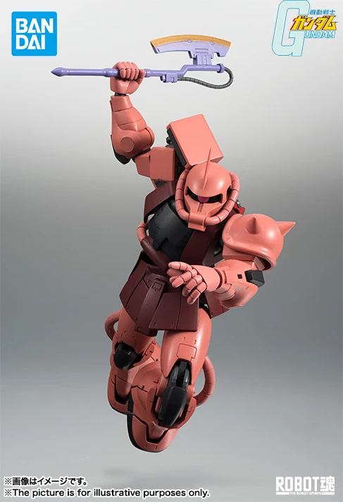 Bandai Mobile Suit Gundam ROBOT SPIRITS SIDE MS MS-06S Char's Zaku ver. AE MODE Figures Modello anime Regalo giocattolo in scatola originale