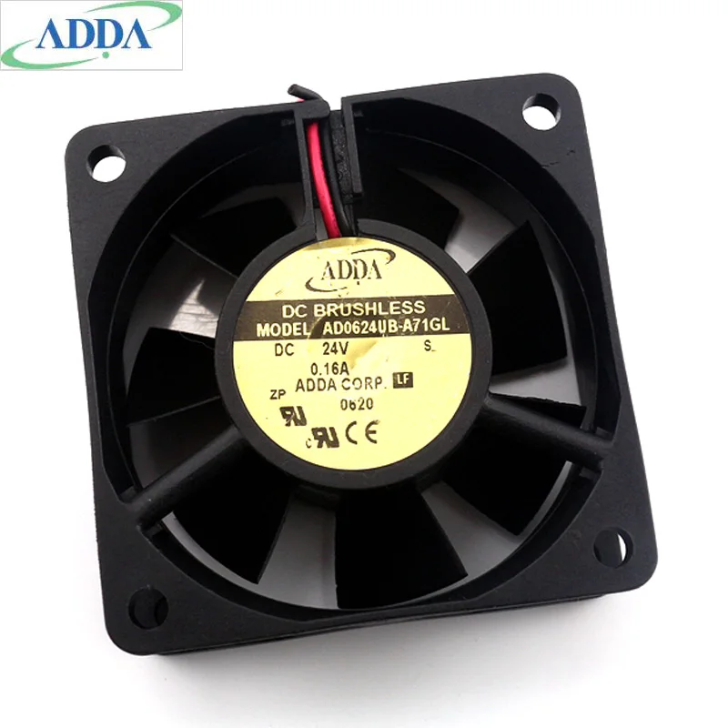 

Original FOR ADDA AD0624UB-A71GL 6025 60*60*25mm 24V 0.16A 6CM inverter cooling fan