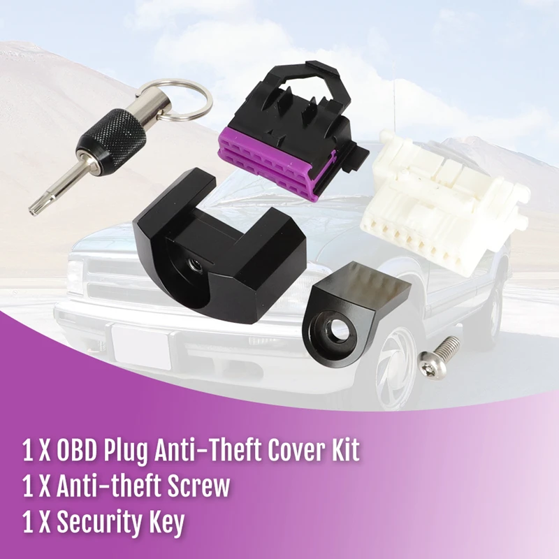 Universal for Tune Saver Block Access To OBD 2 Connector OBD II Lock Port Anti Theft Tool OBD Port Security Anti-theft Lock Kit