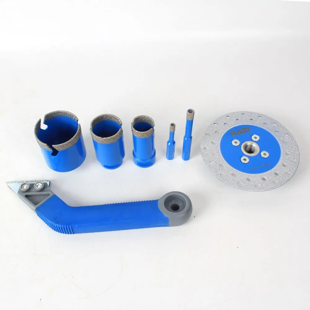 tile installation tool set diamond grout saw blade, vacuum brazed diamond grinding and cutting disc, diamond drill bit