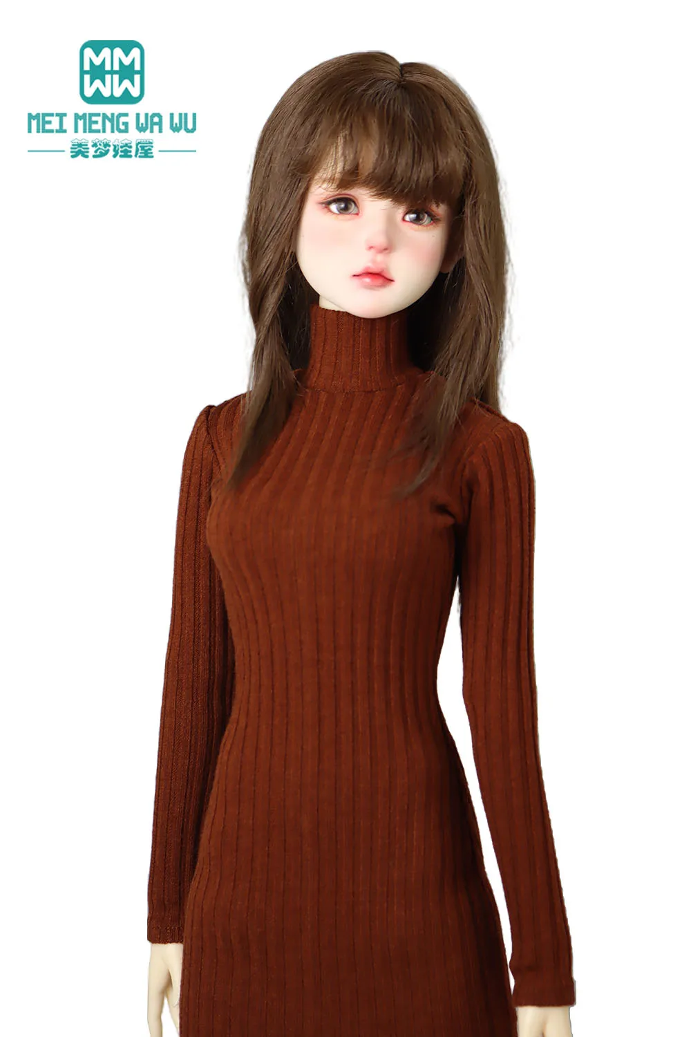 

Clothes for doll Fashionable turtleneck sweater dress Fits 1/3 BJD SD DD Toys Ball Jointed Doll