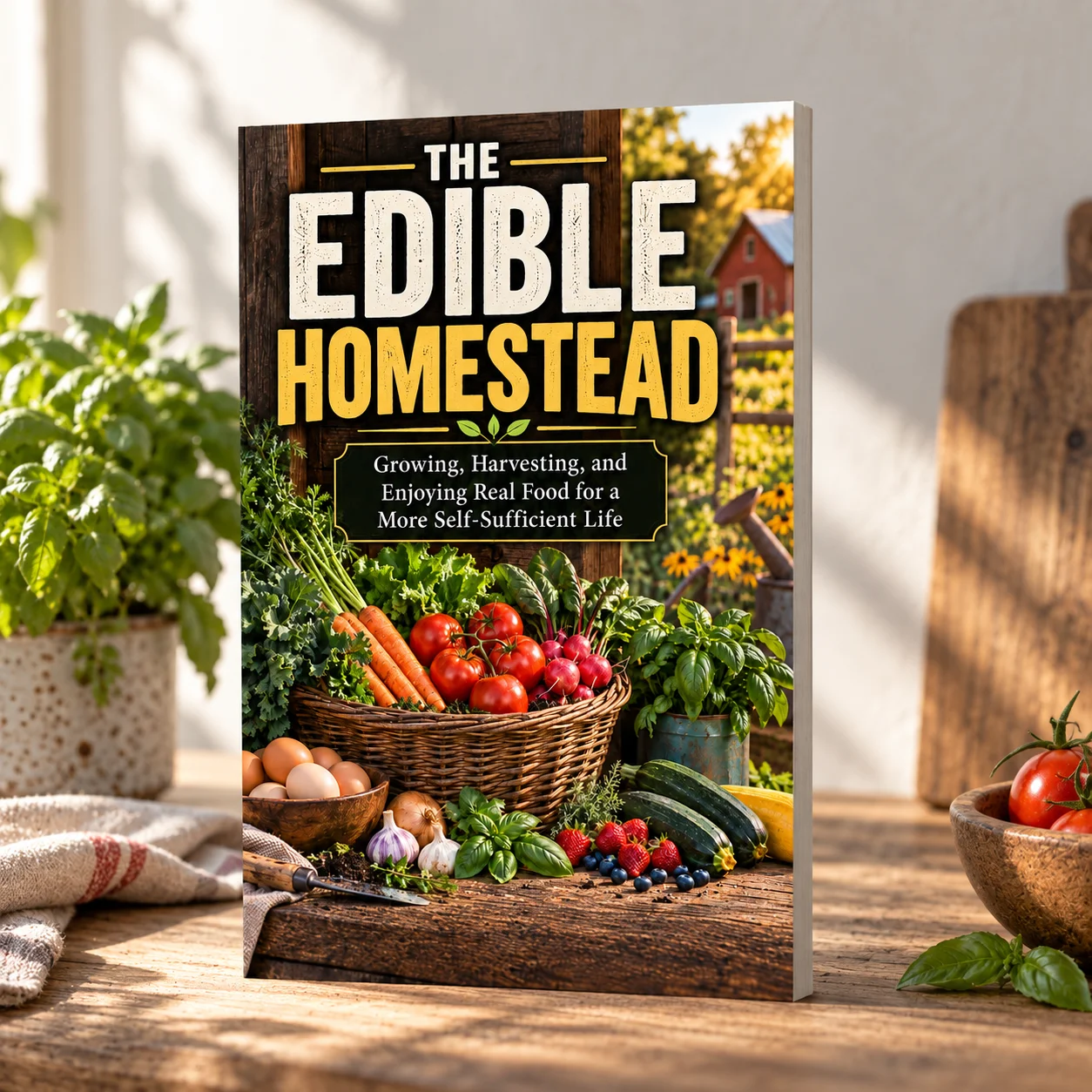 Edible Homestead, Complete Guide to Backyard Garden Planning & Planting, Home Vegetable & Fruit Growing Practical Gardening Book