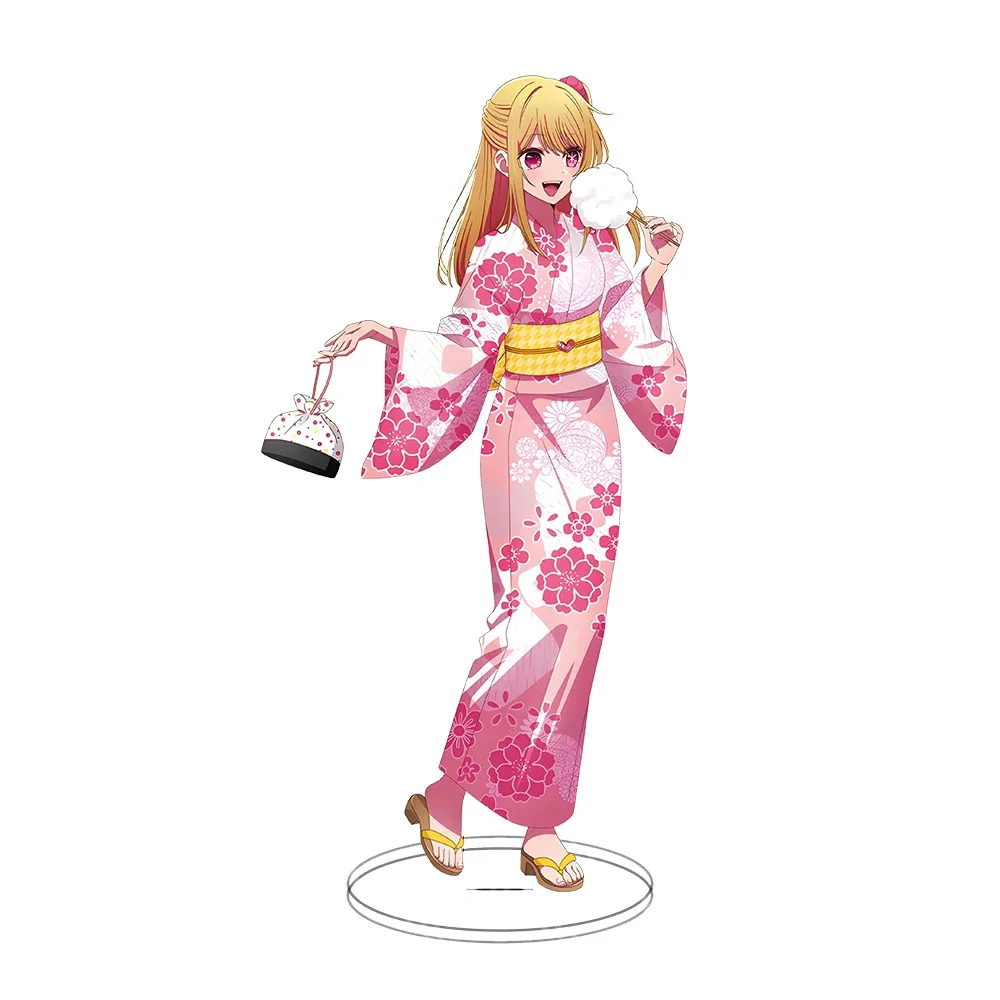 Anime Oshi No Ko kimono series Acrylic Stand Figure Gorou Akuamarin Hoshino Ai Rubii Model Desktop Standing Plate Decoration