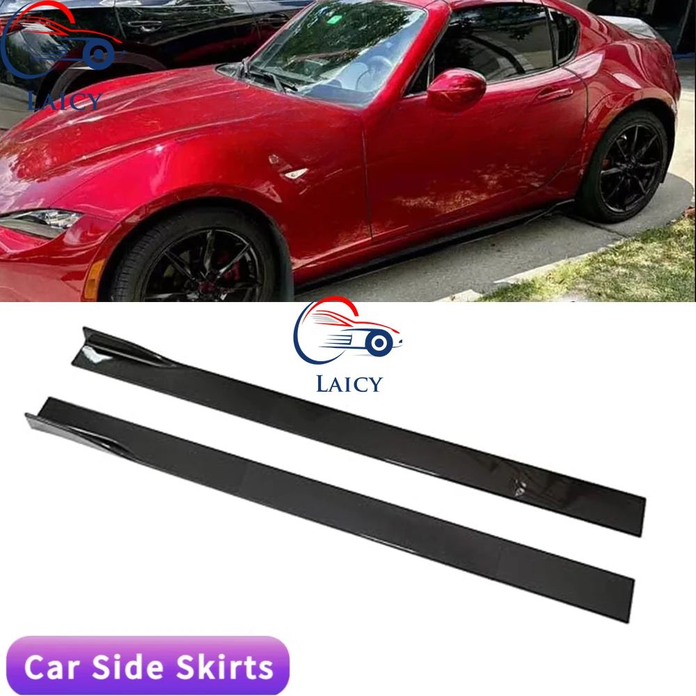 

LAICY For MX-5 Miata 2005-2023 78.7" Car Side Skirt Splitter Spoiler Lip Rocker Panel Extensions Body Kit Car Bumpers