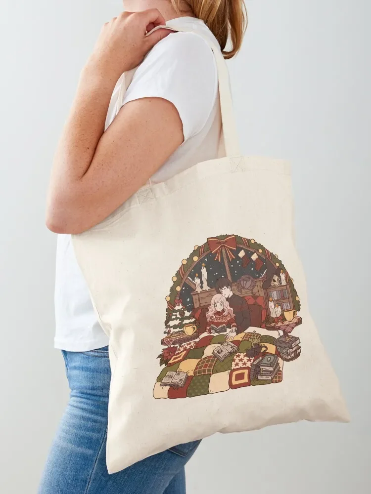 

Cozy Christmas Tote Bag personalized tote Women's bags tote bag screen female bag